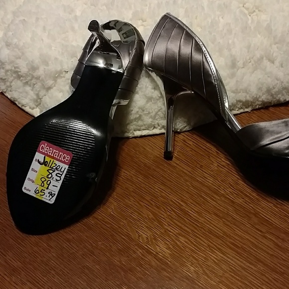 Stunning Nine West open toe dress heels size 8.5 - Picture 4 of 14